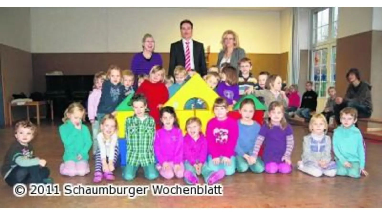 Kinder freuen sich über Bauklötze (Foto: red)