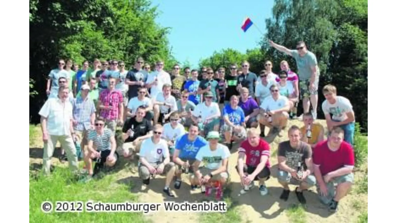 Rottmeister Boldt packt die Badehose ein (Foto: bb)