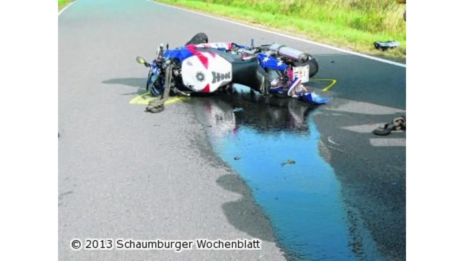 Noch ein Motorradunfall (Foto: al)