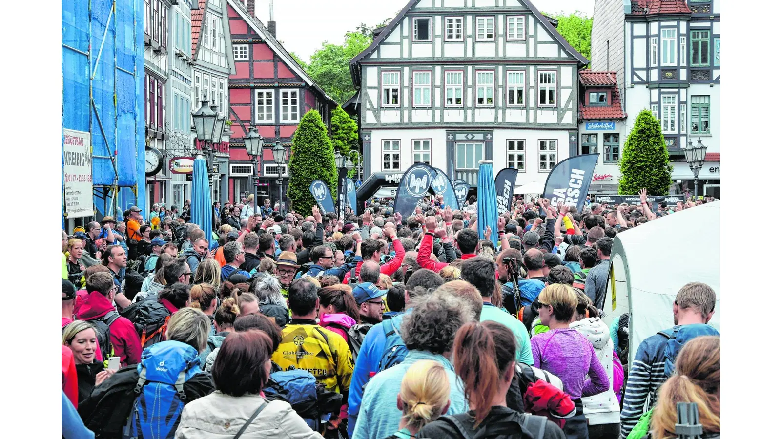 1921 Teilnehmer stellten sich dem ersten Do-It-Yourself-Megamarsch (Foto: ste)