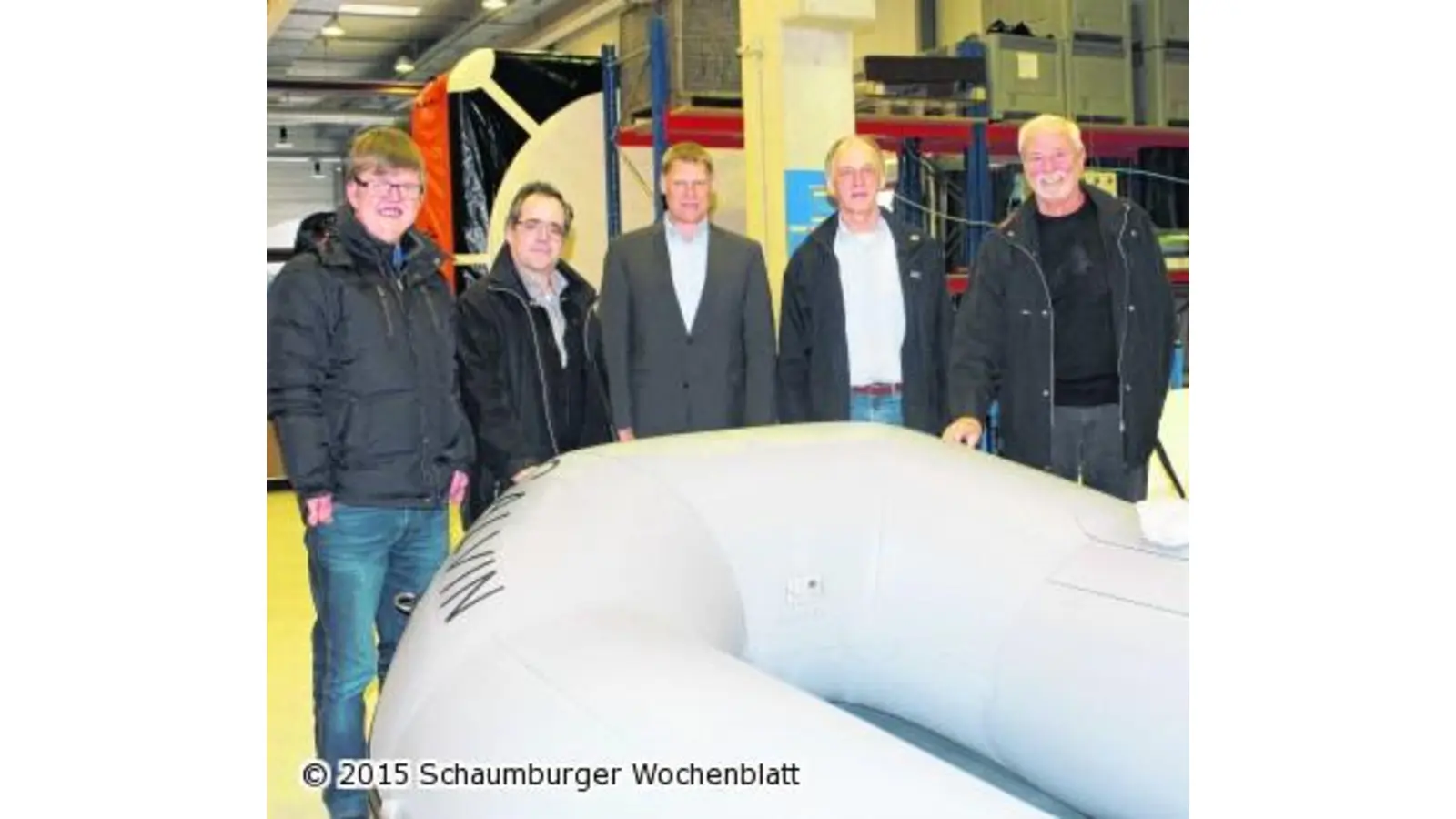 Großes Schlauchboot für die Kirchenjugend (Foto: ste)