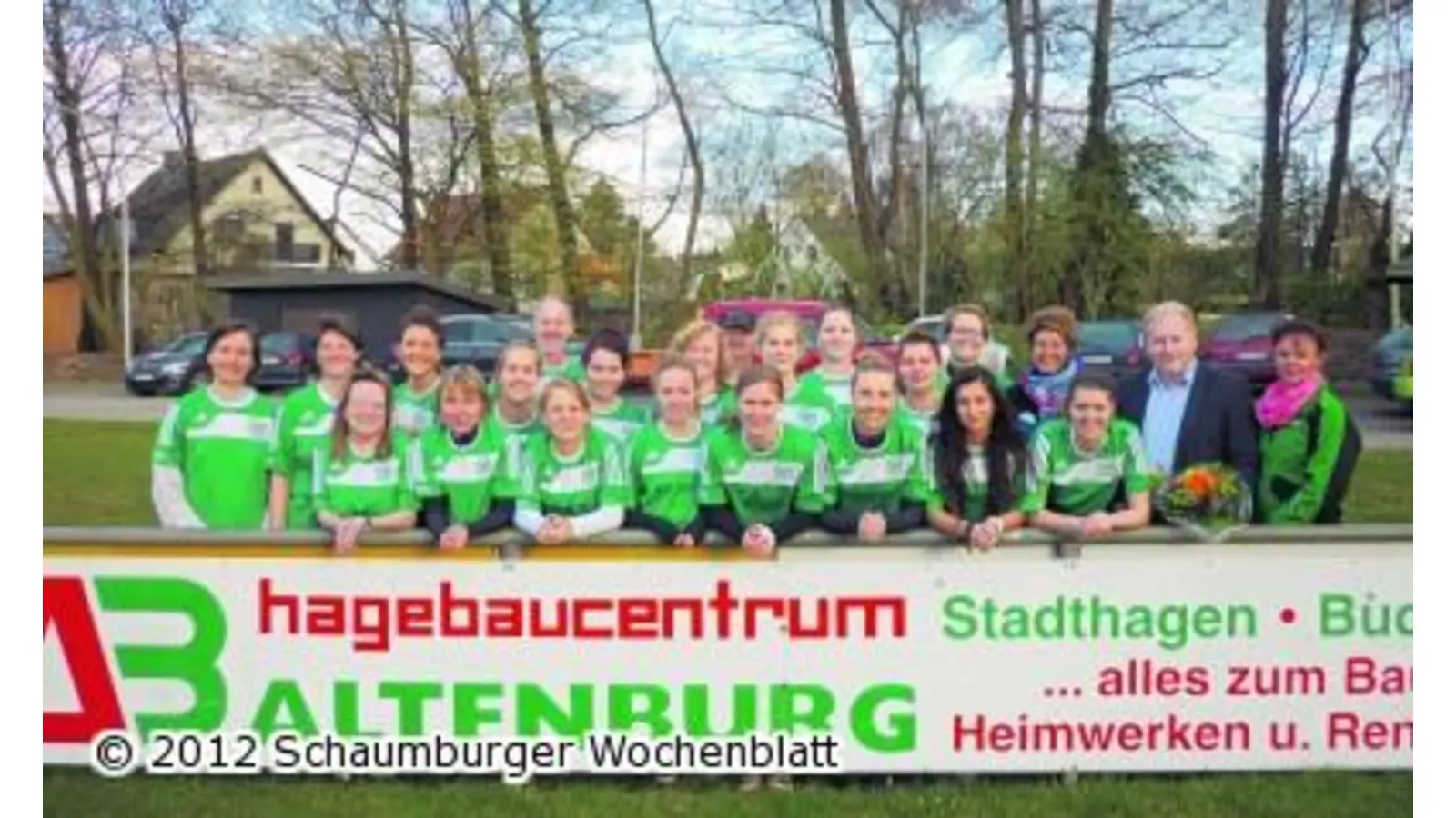 TSV Bückeberge ganz in Grün (Foto: pm)