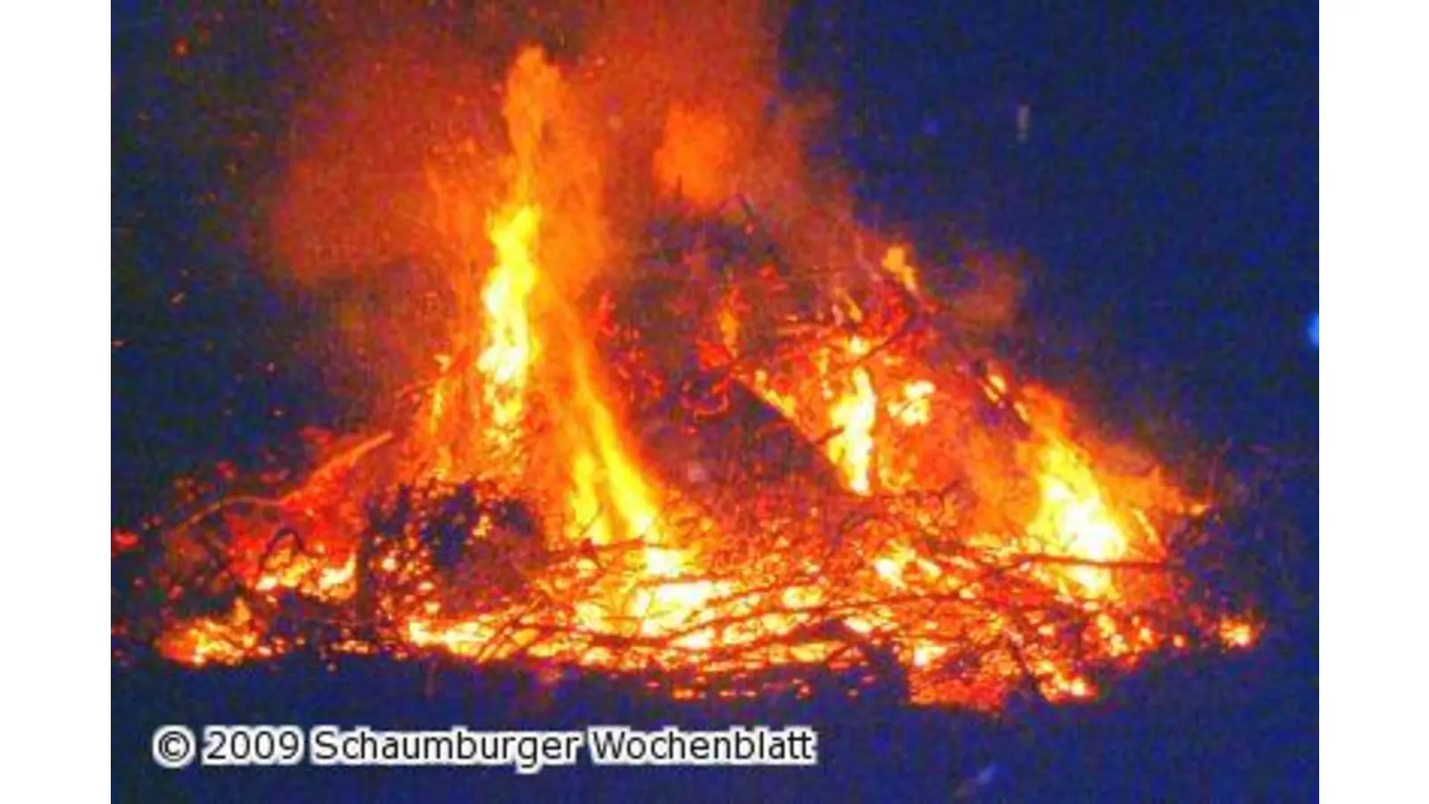 Osterfeuer des Spielmannszuges (Foto: mk)