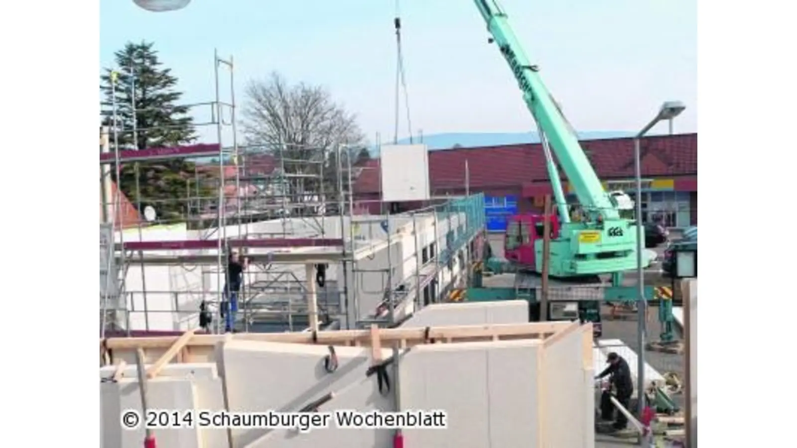 Die neuen Wände hängen am Haken (Foto: al)