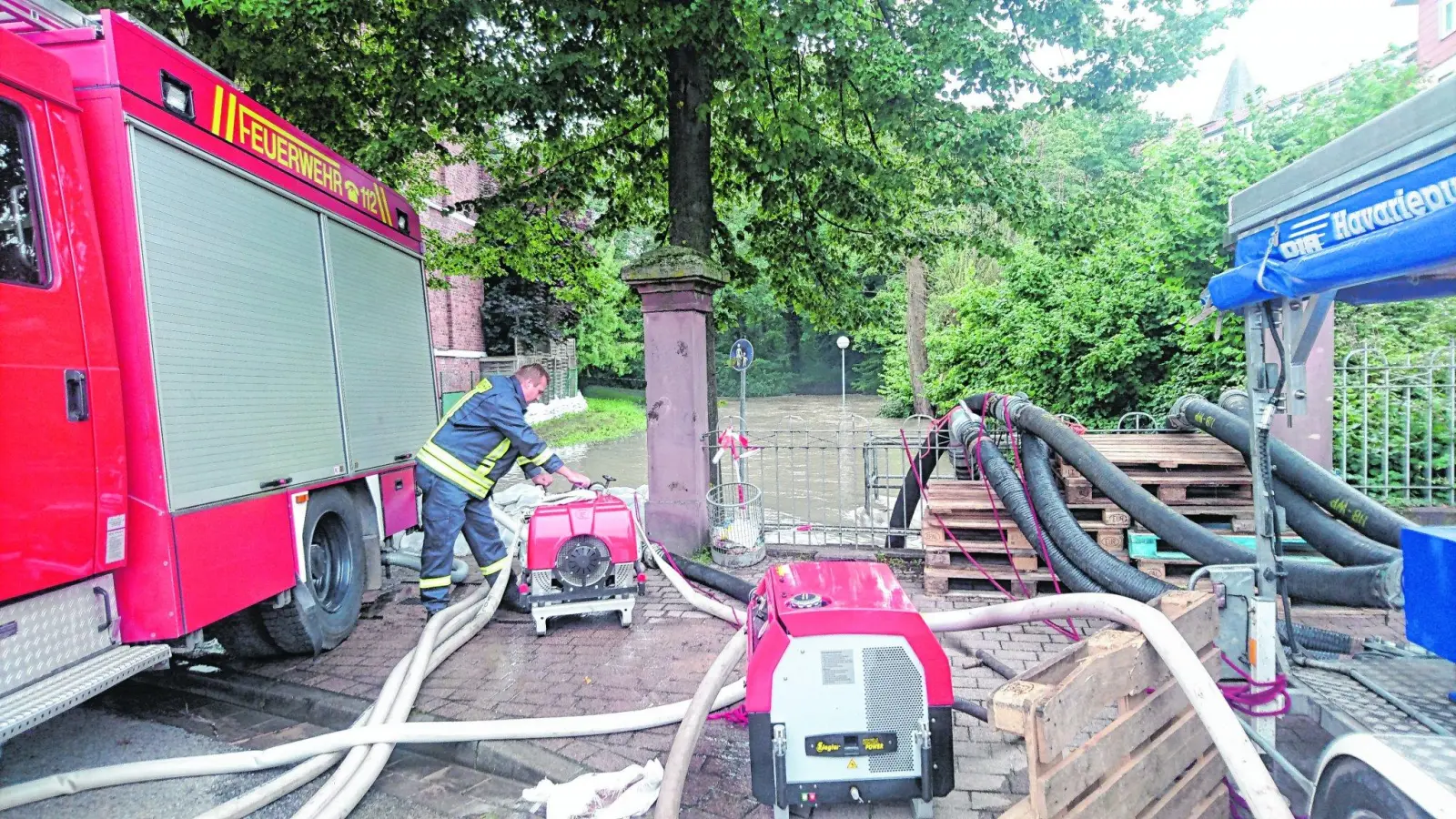 Einsatz der Kreisfeuerwehrbereitschaft Süd im Landkreis Hildesheim gefordert (Foto: ds)