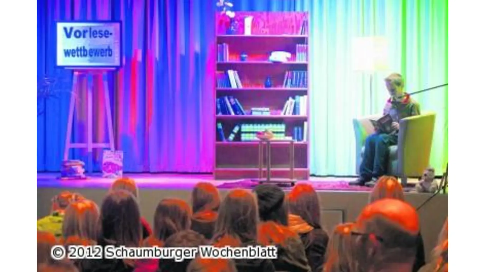 Philipp Braun ist beim Vorlesen ganz weit vorn (Foto: wa)