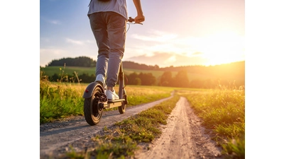 Selten sind E-Scooter-Fahrer in der Natur unterwegs, meist trifft man sie da, wo man sie nicht erwartet. (Foto: adobe Firely)