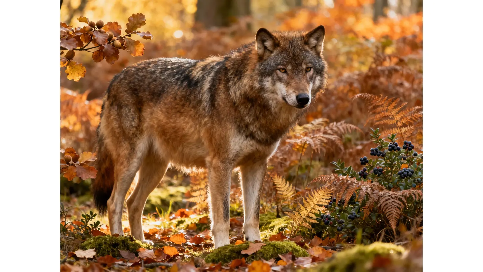 Der Wolf fühlt sich in Nidersachsen sehr wohl. (Foto: KI)