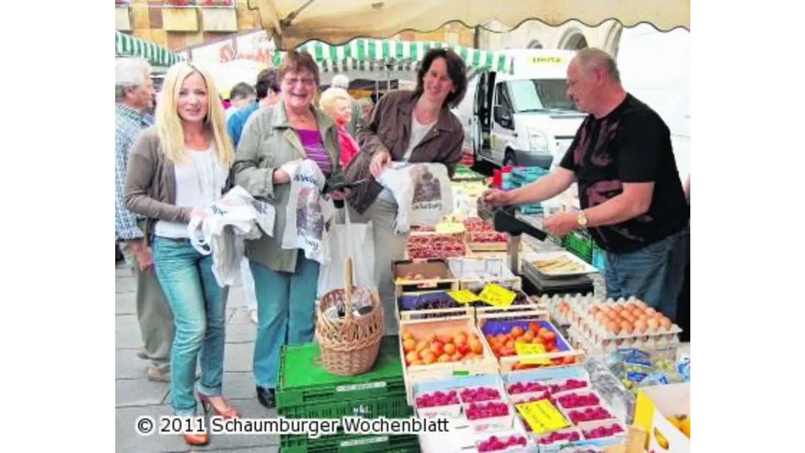 Einkaufstaschen für die Marktbesucher (Foto: red)