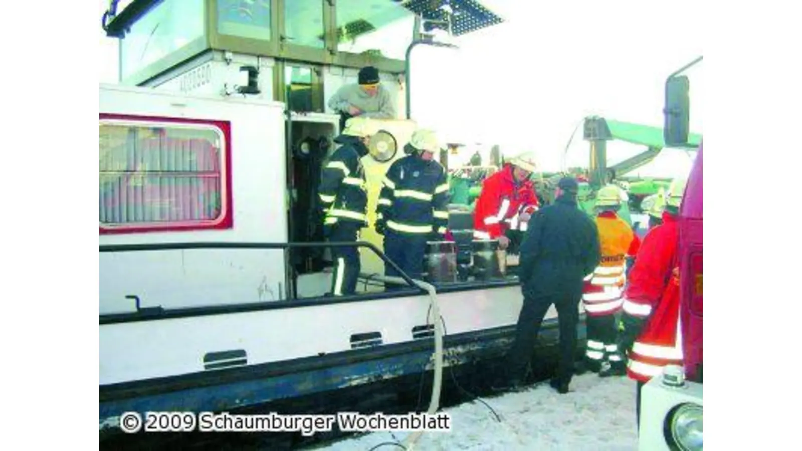 Wassereinbruch in Tankmotorschiff (Foto: red)
