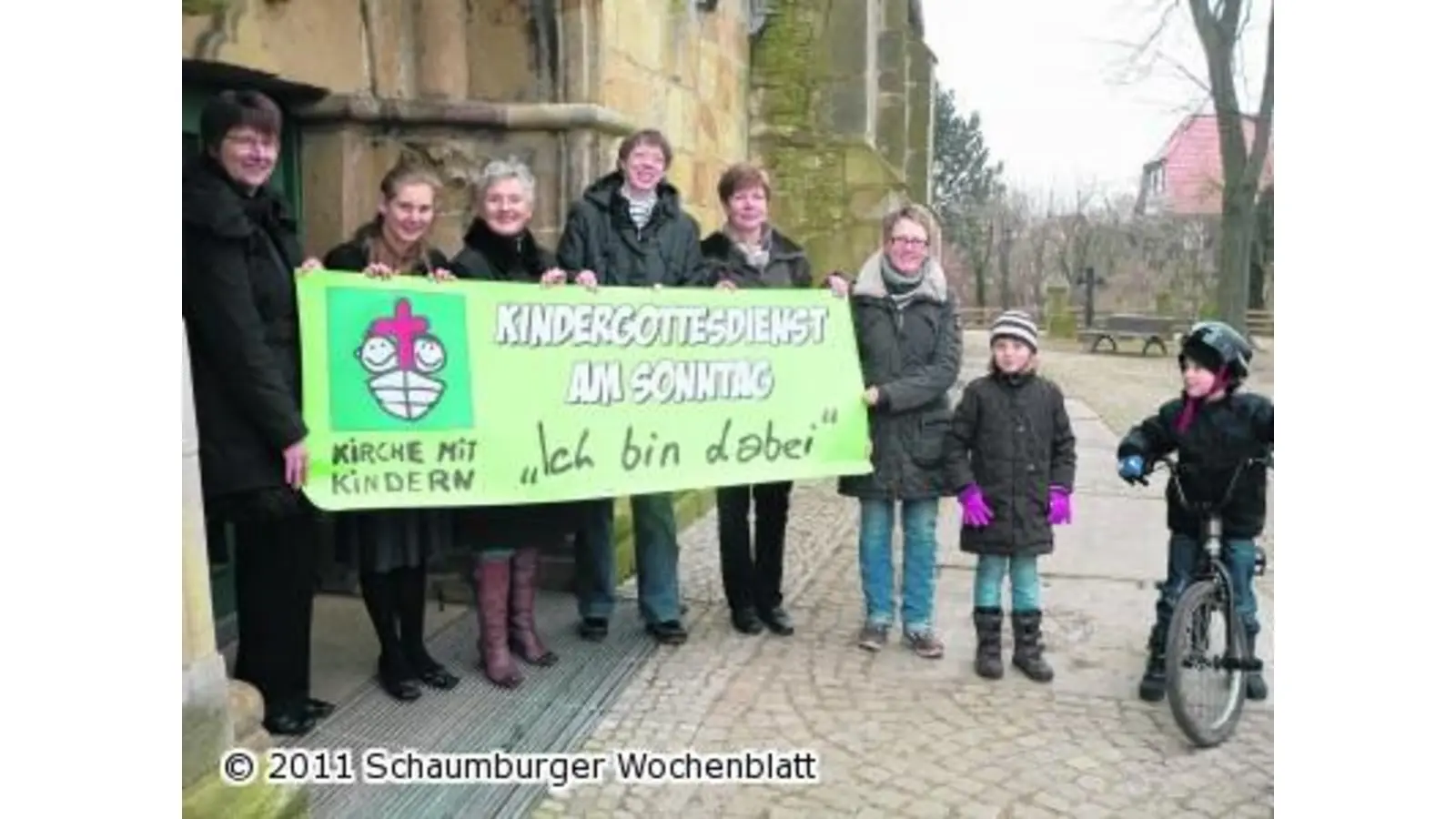 Kirchengemeinde wirbt um Kinder (Foto: al)