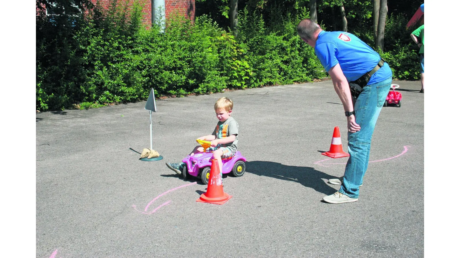 Training mit der Verkehrswacht (Foto: gi)