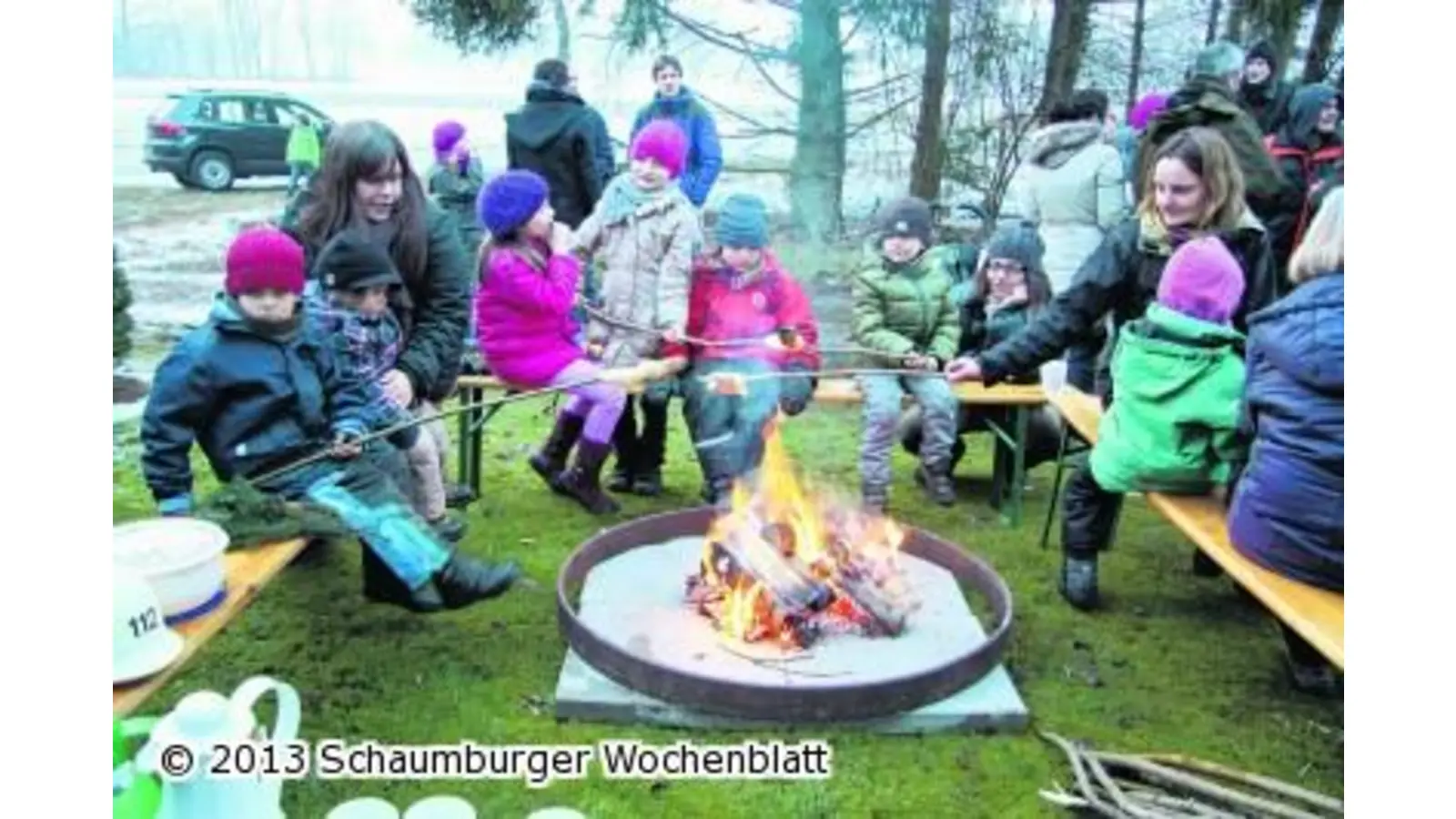 Kleines Osterfeuer für Kinder (Foto: gi)
