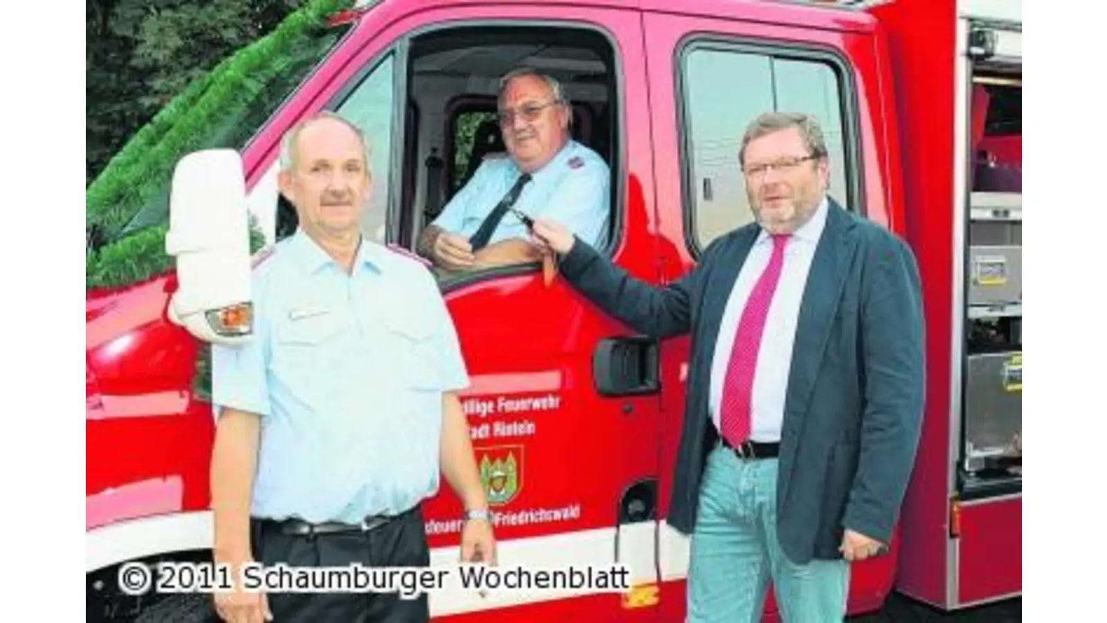 Fahrzeug ist Motivationsschub für die Aktiven der Feuerwehr (Foto: ste)