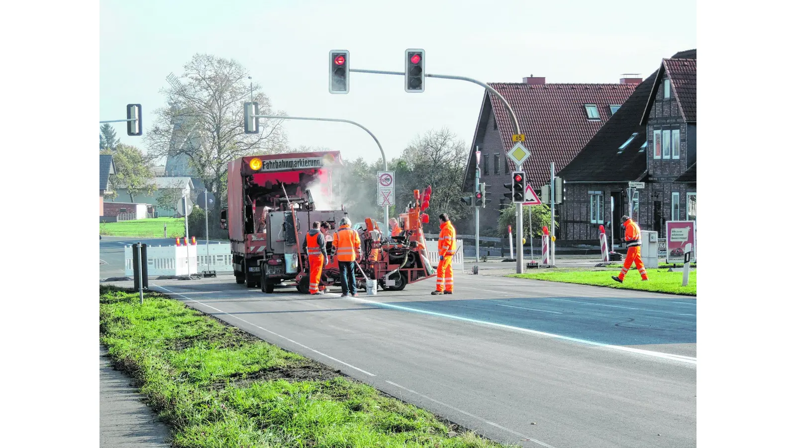 Wieder freie Fahrt auf der B 65 (Foto: gr)