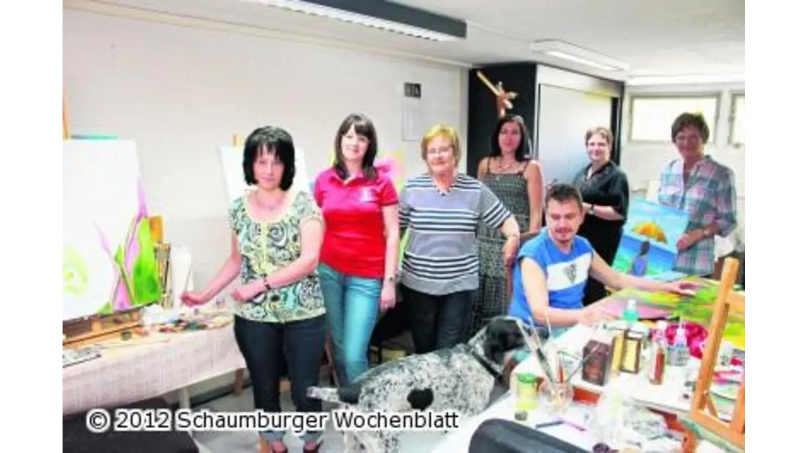 Malkreis Wunstorf stellt Werke in Stadthagen aus (Foto: tau)