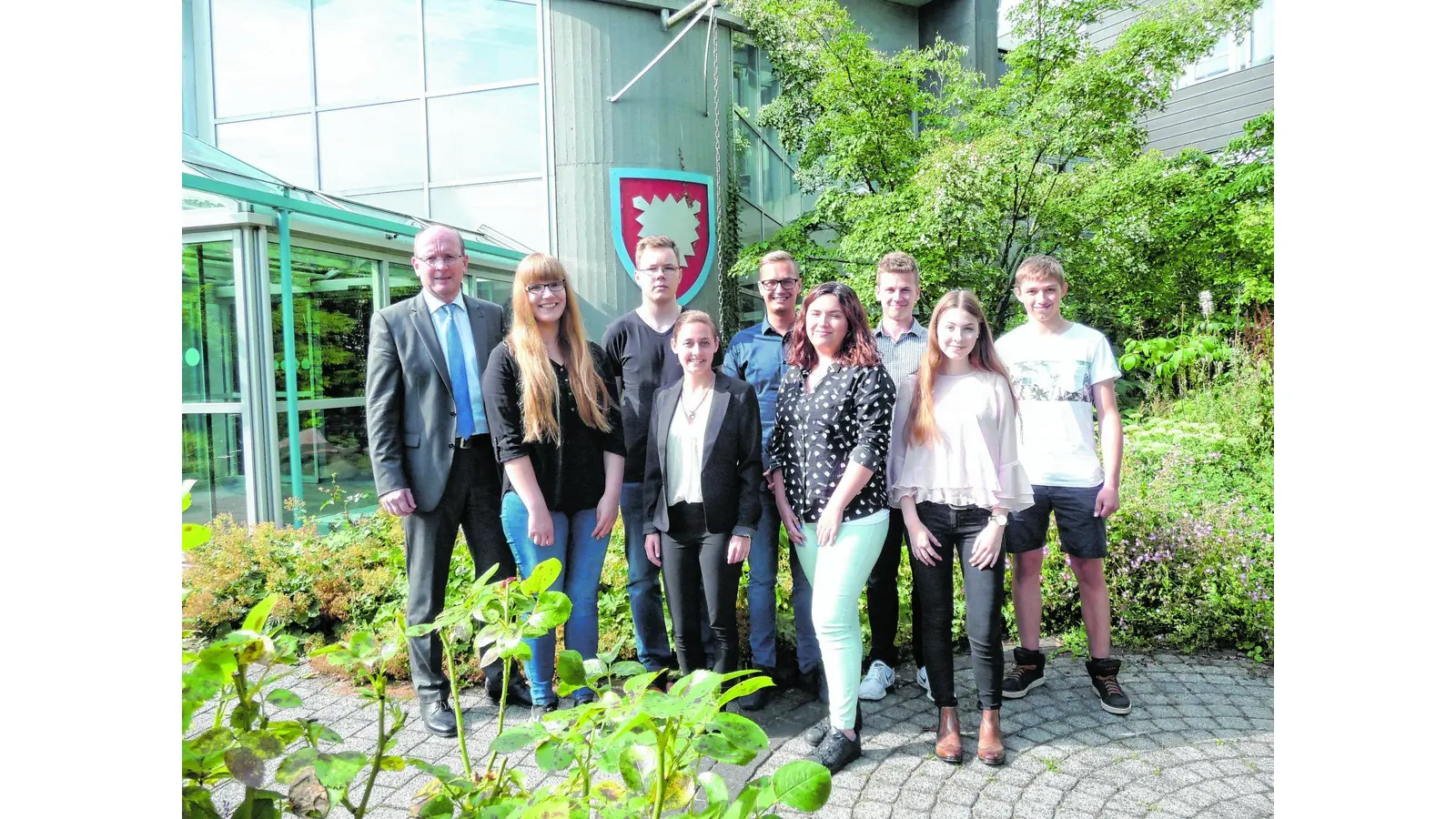 Ausbildungsbeginn beim Landkreis Schaumburg (Foto: ds)