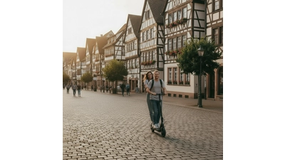 E-Roller-Fahrer legen Verkehrsregeln häufig großzügig aus. (Foto: Adobe Firely)