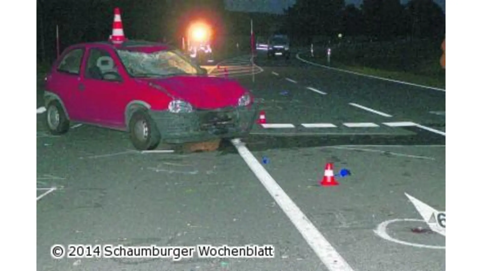 Meterweit über die Straße geschleudert (Foto: al)