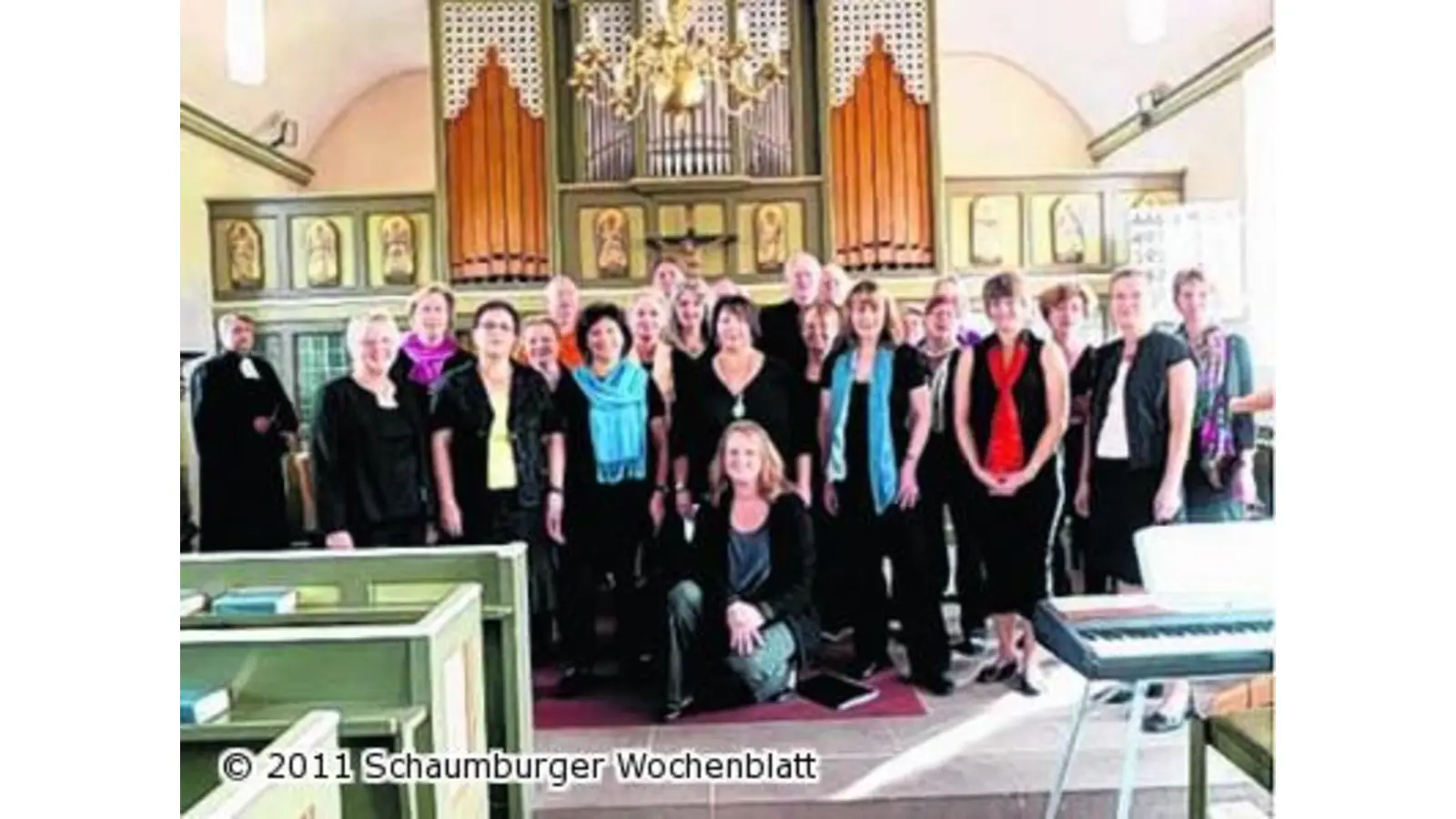 Stimmungsvoller Gesang in der Abenddämmerung (Foto: red)
