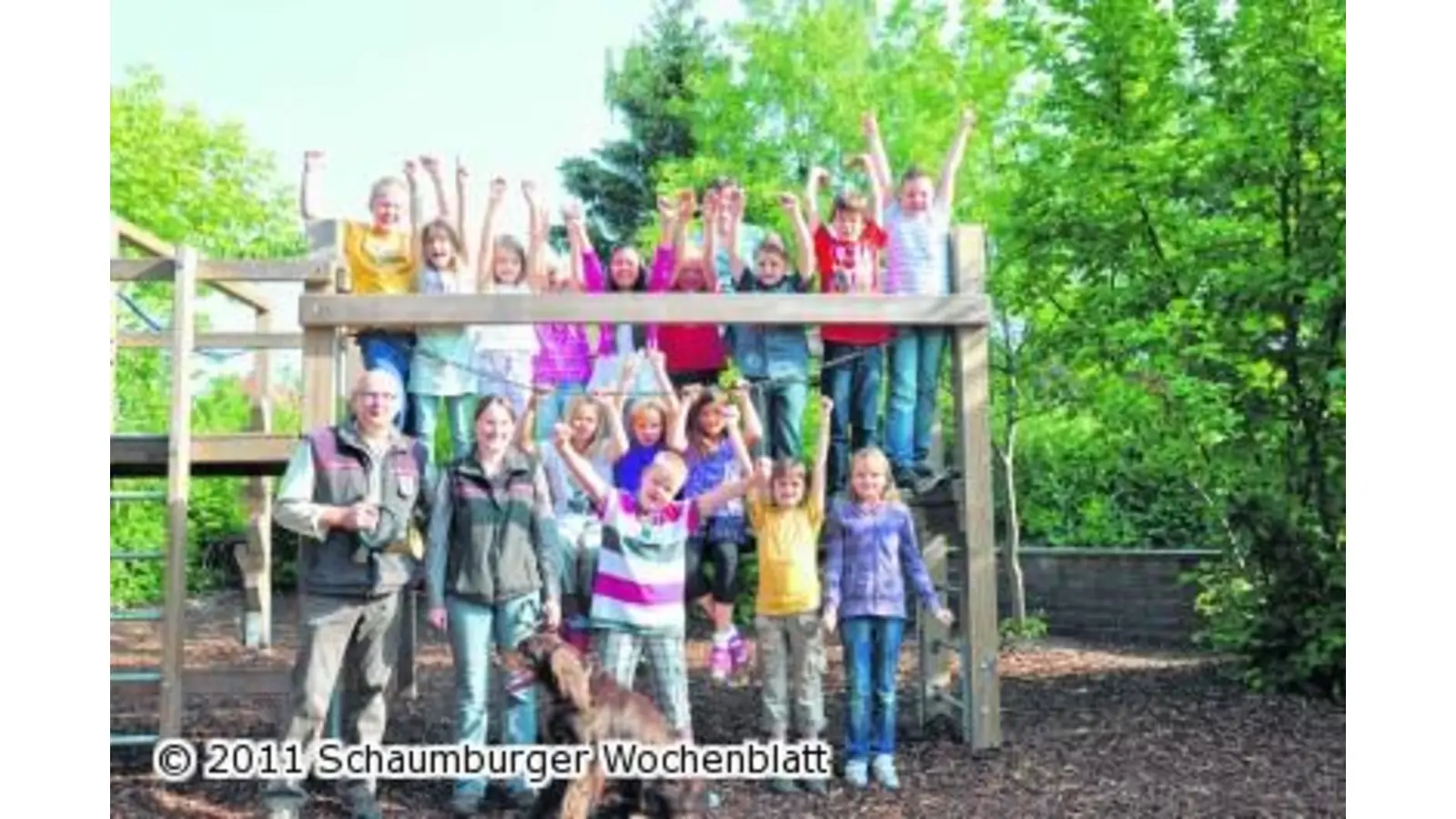 Im Wald auf der Jagd nach Punkten (Foto: nb)