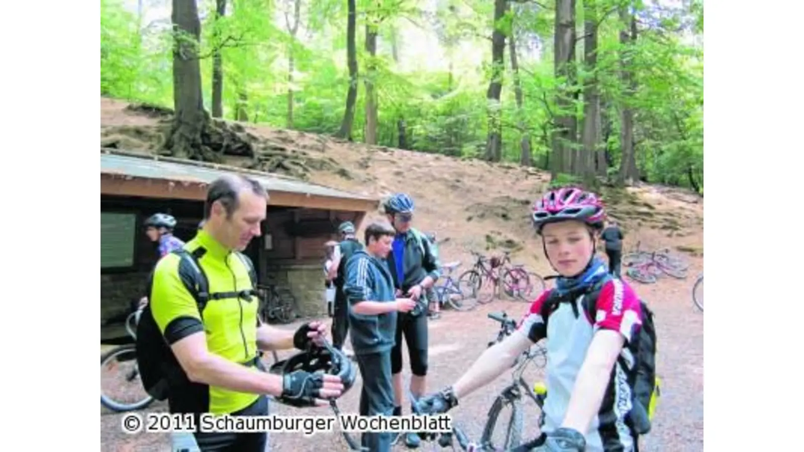 Väter und Söhne gehen hier gemeinsam auf Tour (Foto: em)