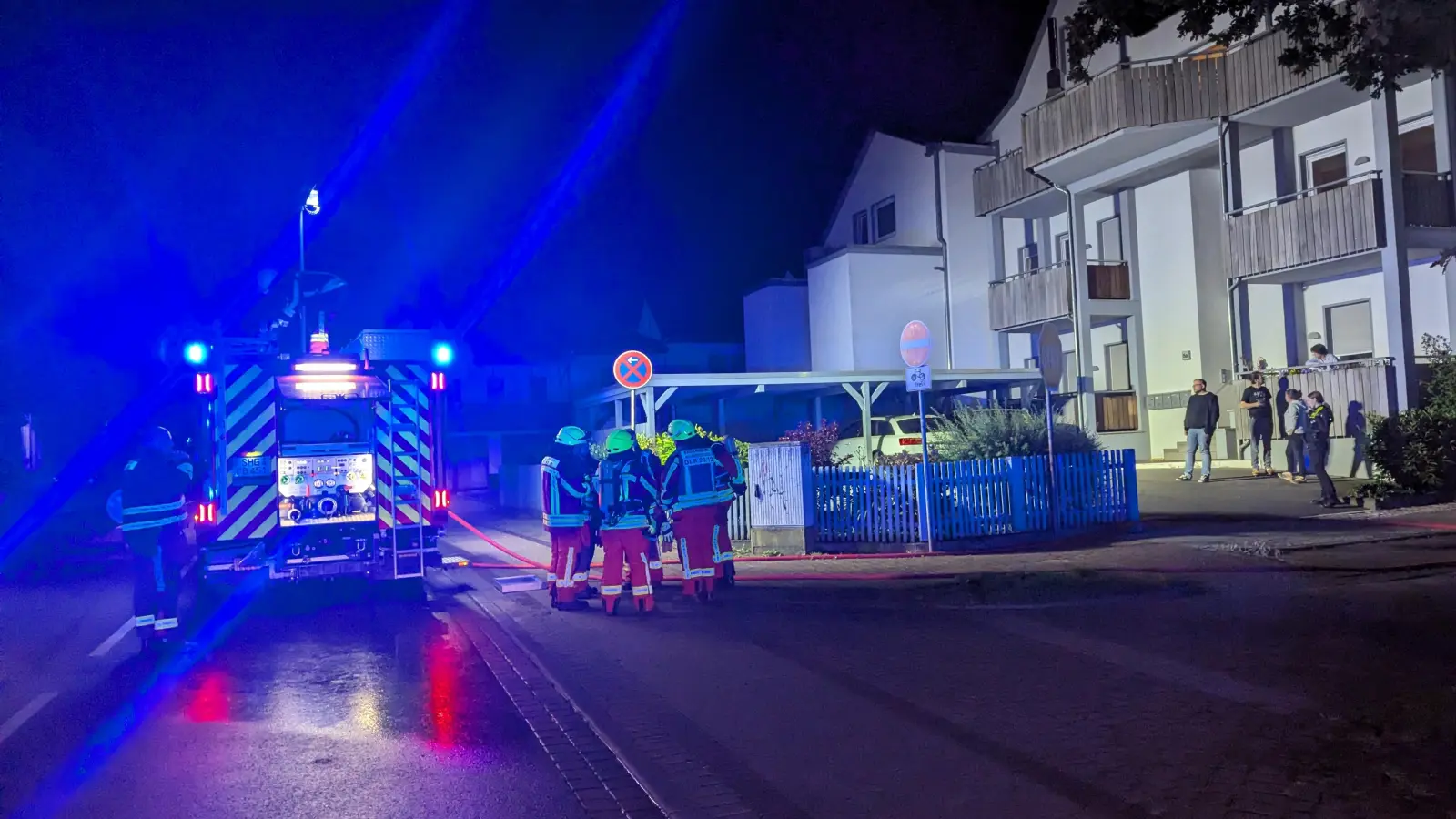 Brandstelle eins im Unterwallweg. (Foto: privat)