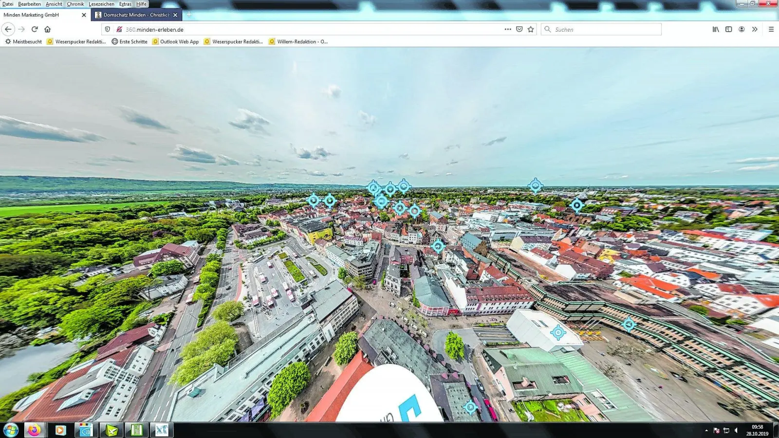 Die schöne Stadt am Fluss mit dem Plus Minden zeigt seine Vorzüge auf YouTube (Foto: red)