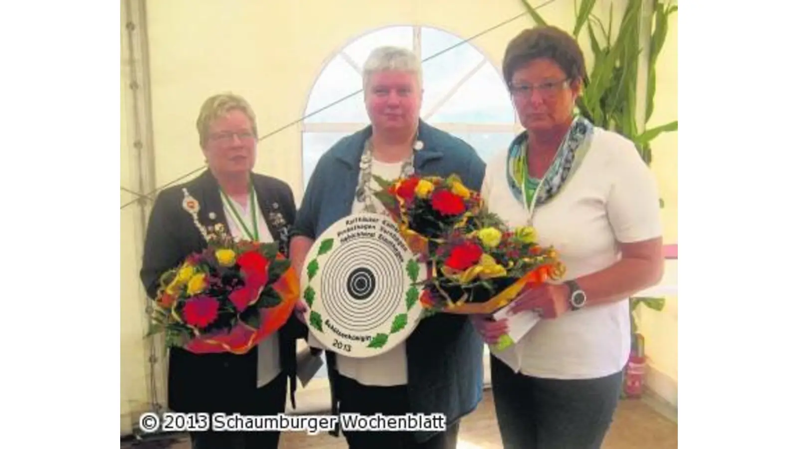 Das ehrwürdige Königspaar bilden Sabine Cording und Bernd Scholz (Foto: wtz)