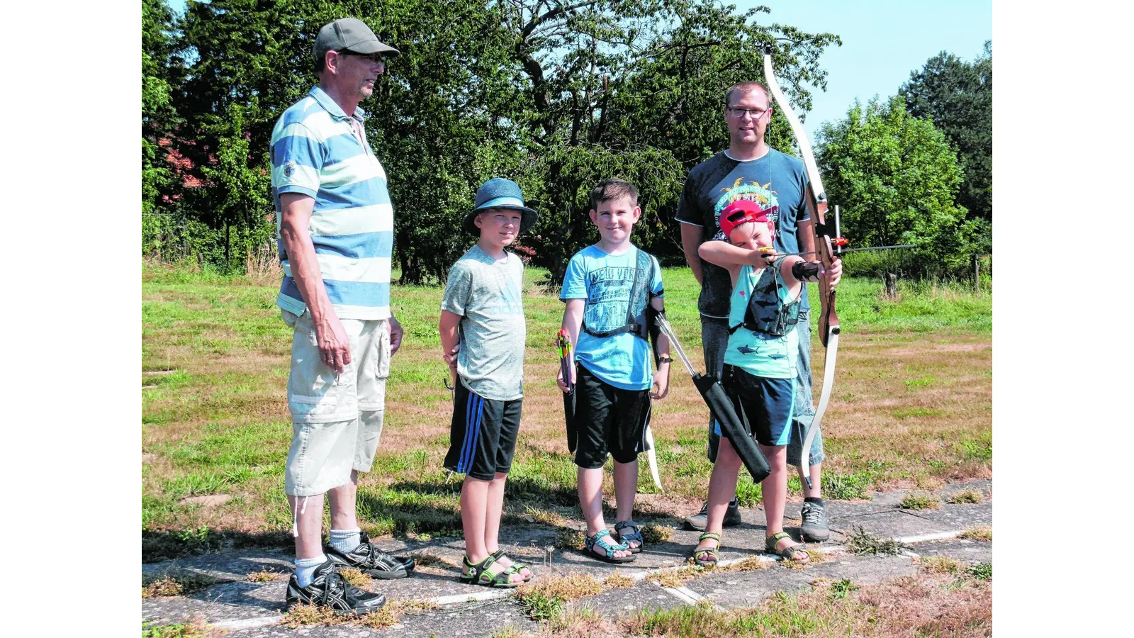 Bei Hitze zielgenau mit dem Bogen schießen (Foto: jb)