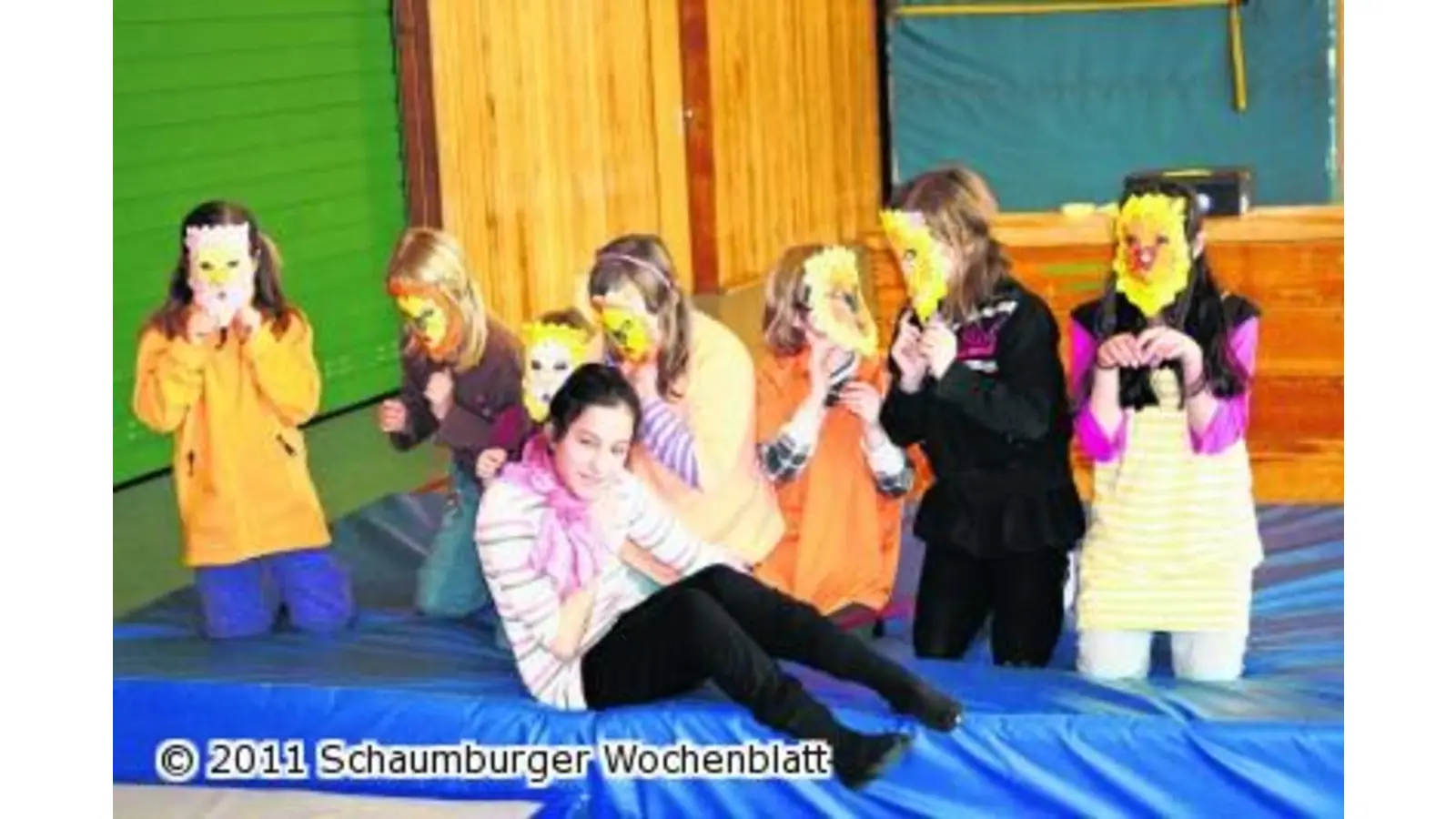 In der Halle regnet es Bonbons (Foto: red)