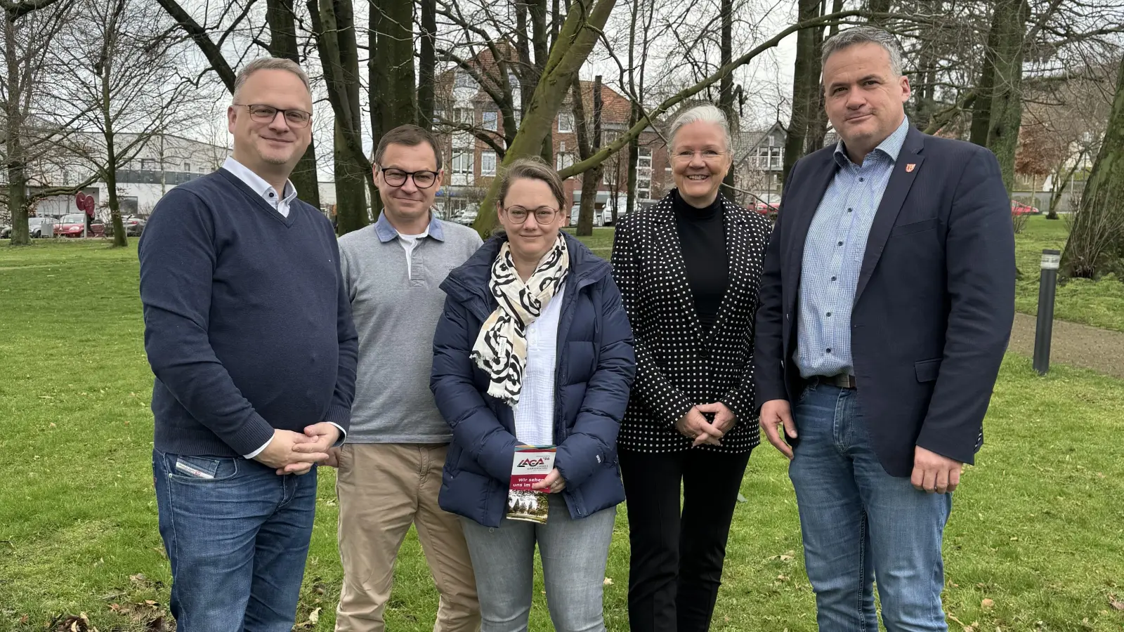 Benjamin Lotz (von links), Jakob Jürgens, Annika Jürgens, Marion Kramer und Mike Schmidt freuen sich auf den Start der Landesgartenschau. (Foto: privat)