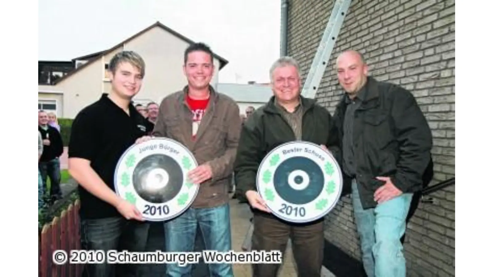 Beide Schützenscheiben hängen an der selben Wand (Foto: bb)