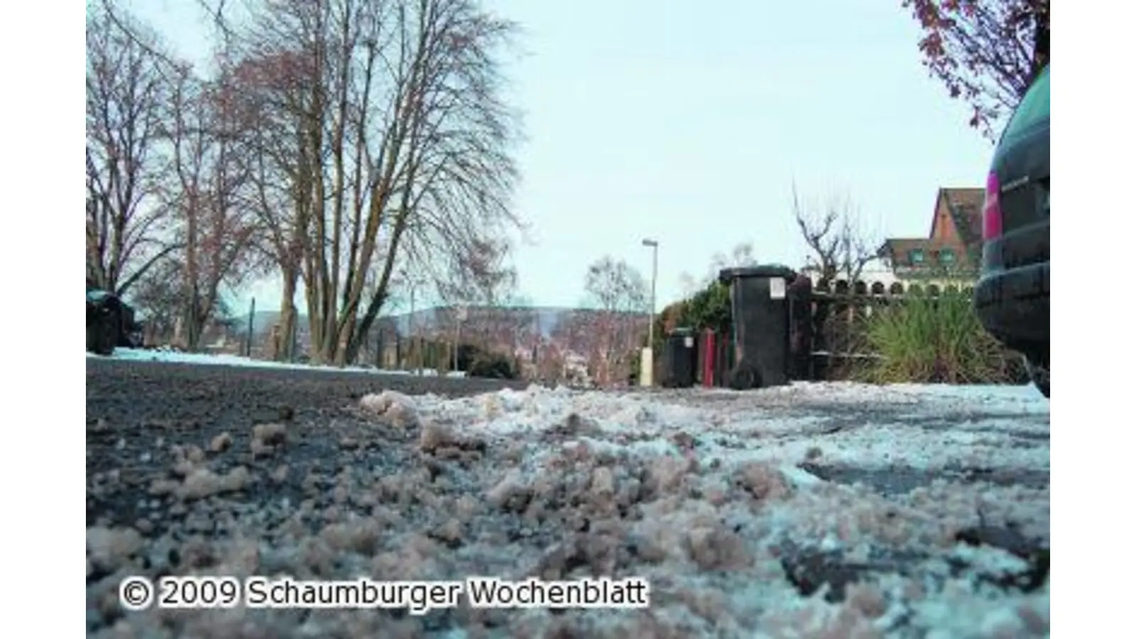 Frostige Temperaturen und Schnee verlangen nach geräumten Gehwegen (Foto: ste)