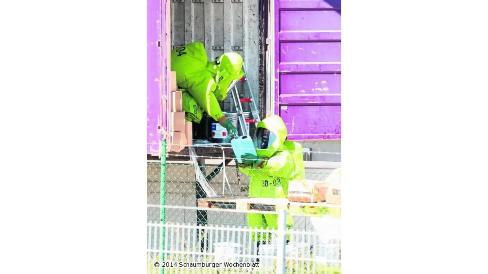 Sälzsaure sorgt für Großeinsatz (Foto: bb)