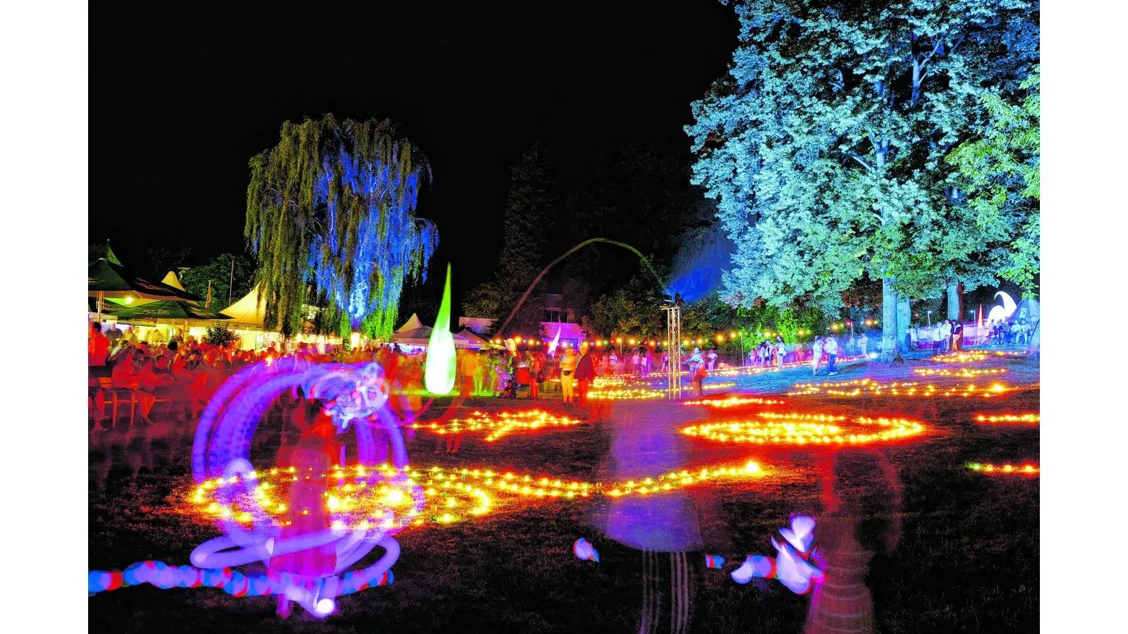 Wenn sich der Kurpark in einen magischen Zauberwald verwandelt (Foto: jl)