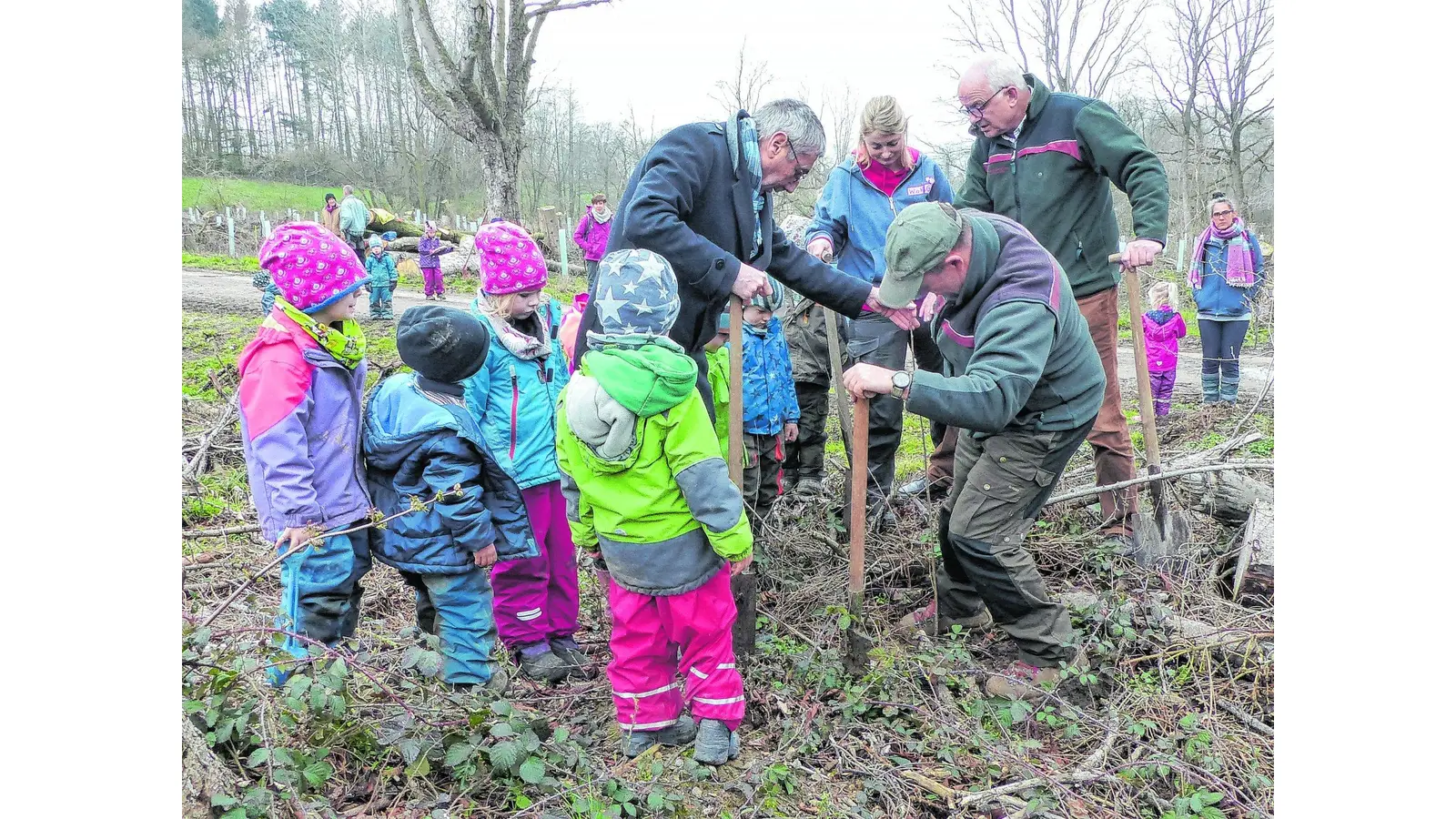 Waldkindergarten im Gespräch (Foto: nh)
