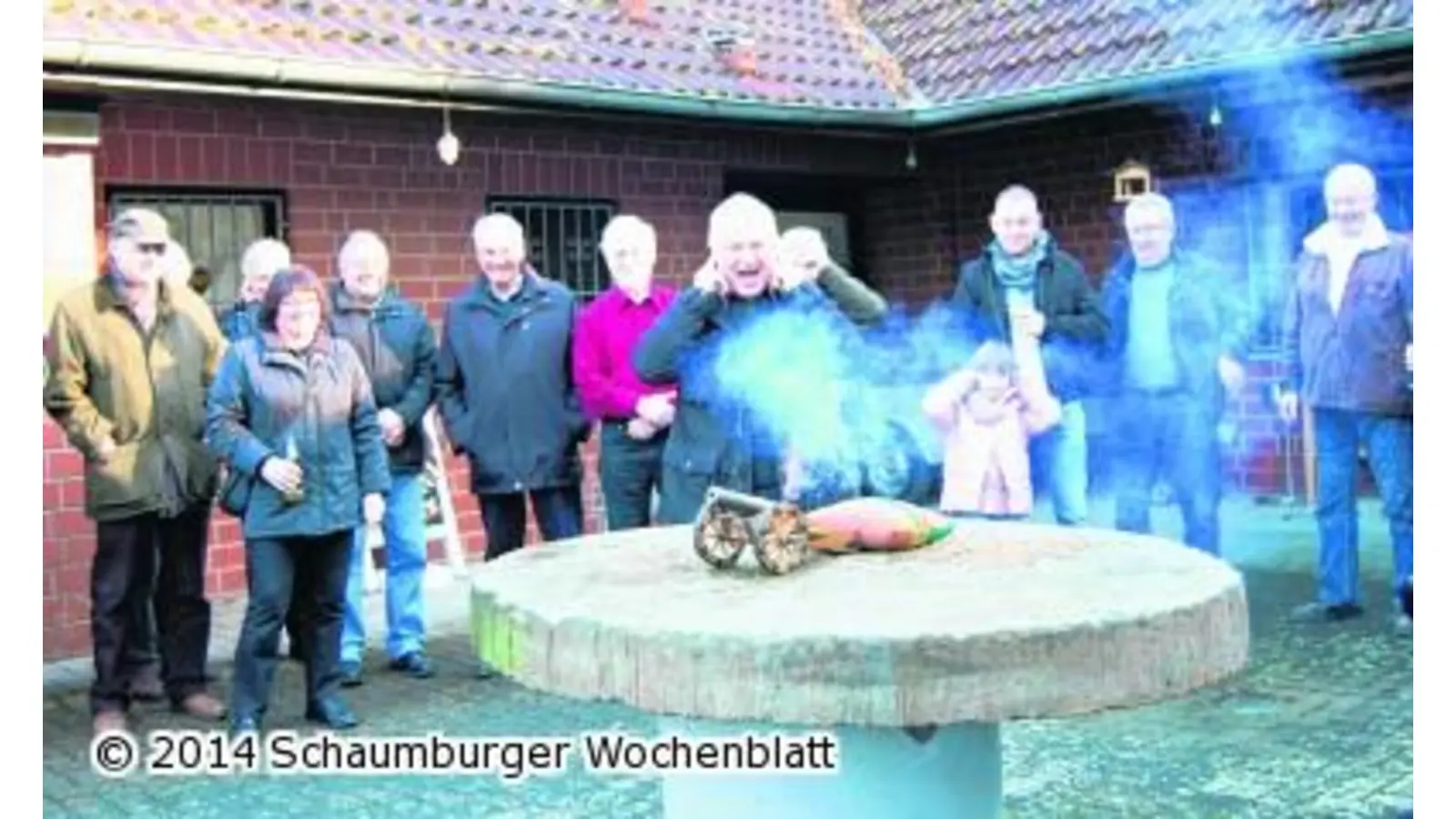 Schützen begrüßen 2014 mit Böllerschuss (Foto: red)