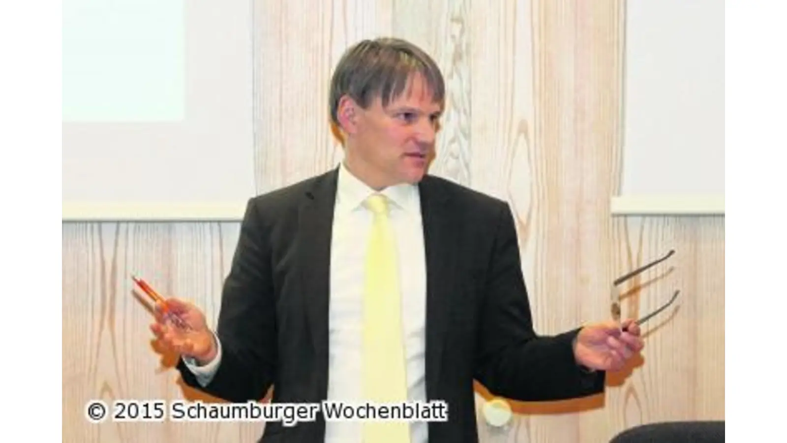 Diskussion über Straße am Georgschacht (Foto: bb)