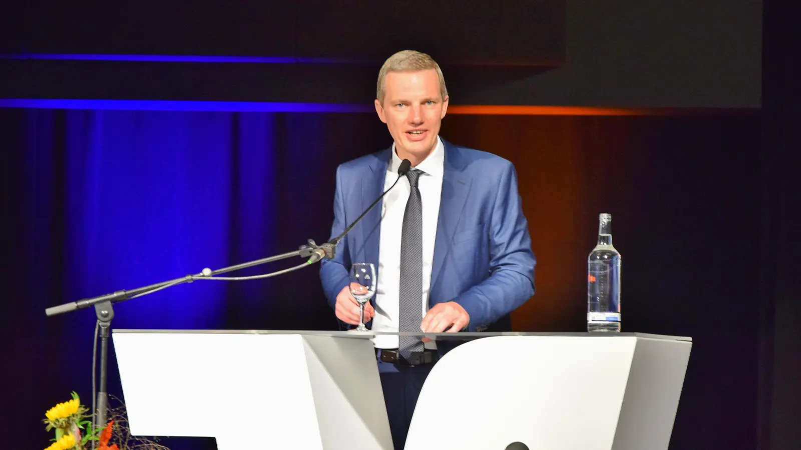 Christian Weiß ist der neue in der Vorstandsriege. Er berichtete von hervorragenden Zahlen des Jahres 2024.  (Foto: ste)