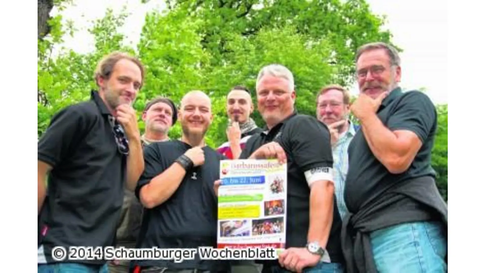 Bauschige Bärte beim Barbarossafest (Foto: wa)
