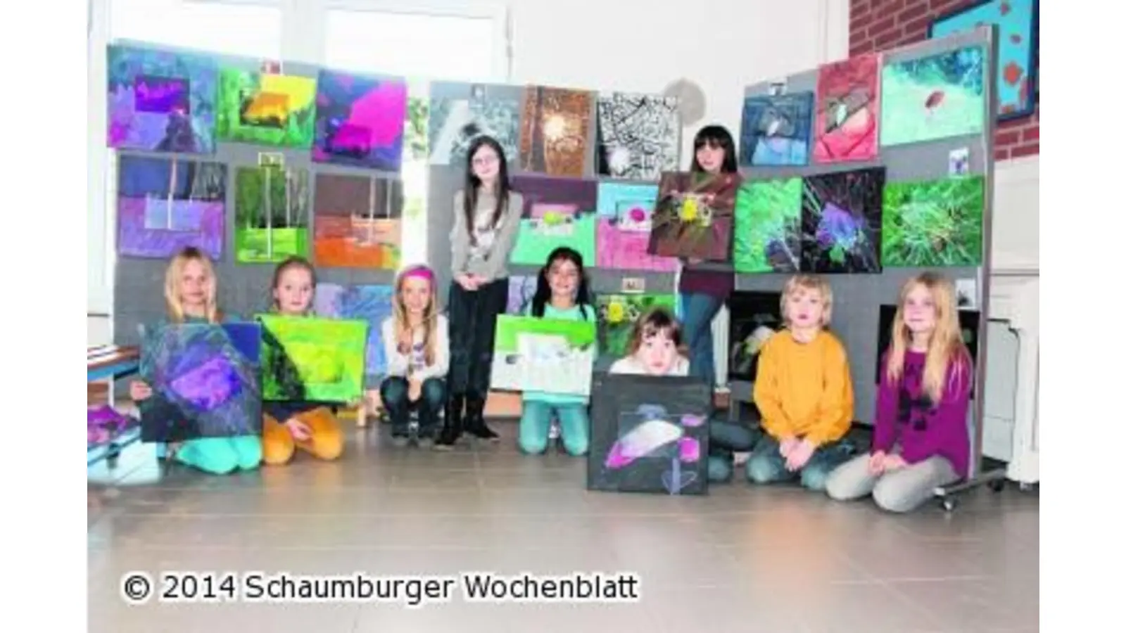 Kleine Künstler feiern allererste Vernissage (Foto: ag)