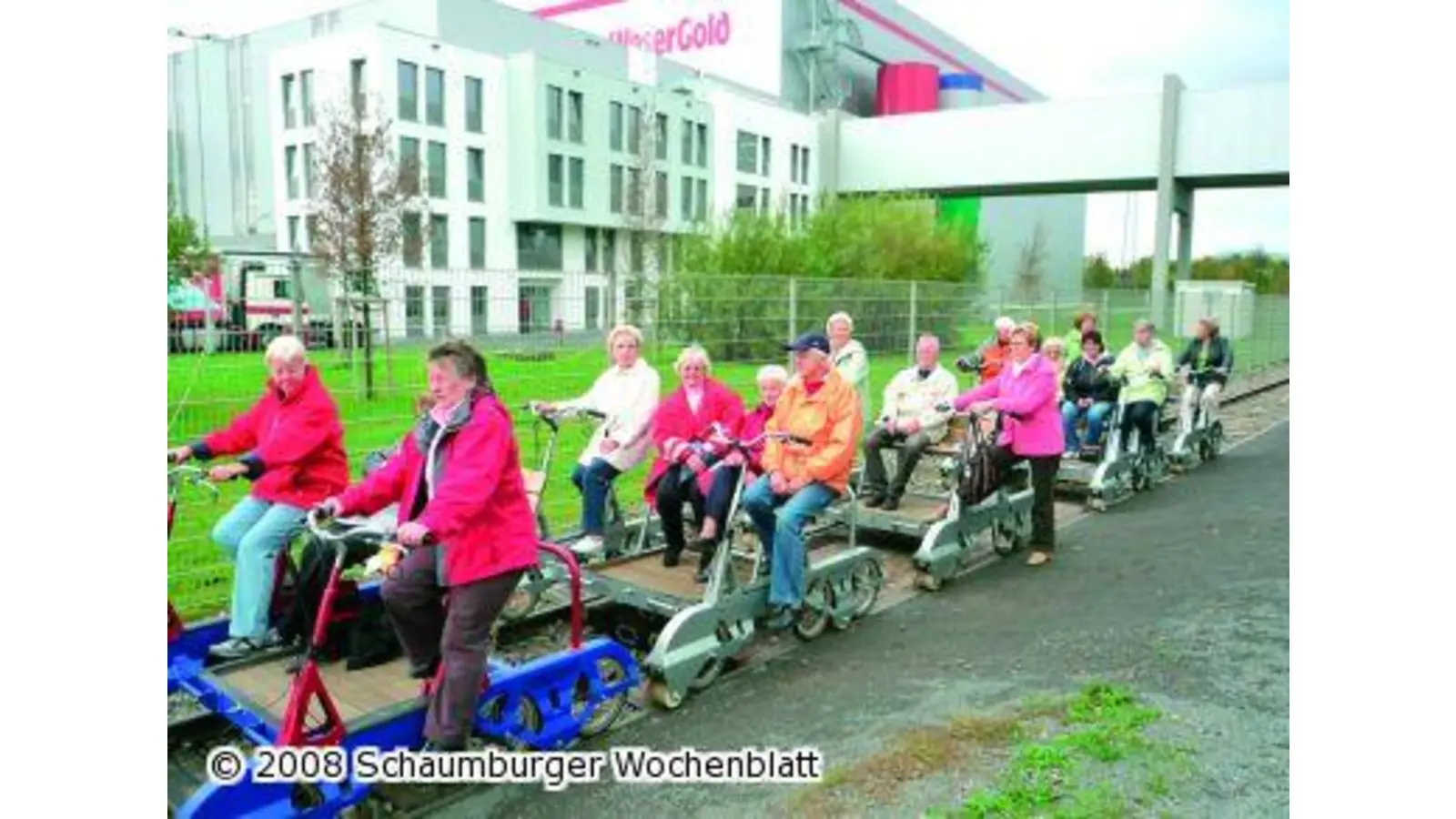 Jahresabschluss auf der Draisine (Foto: ste)