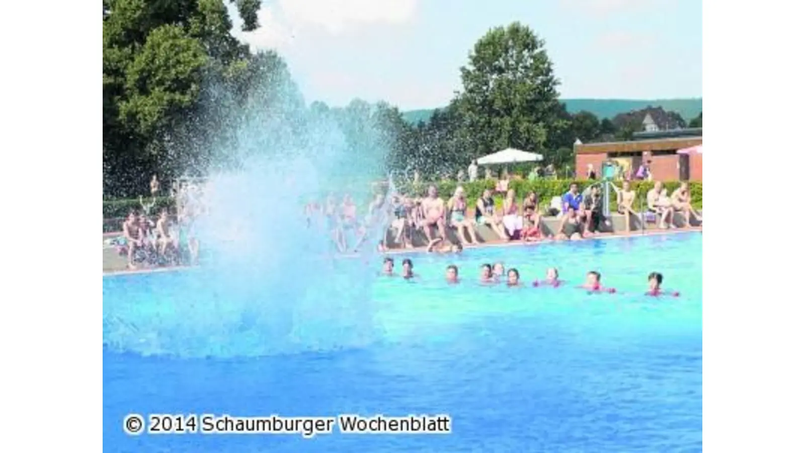 Hoch spritzen die Fontänen (Foto: al)