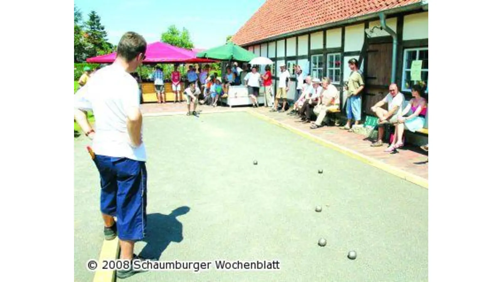 Drittes Boule-Turnier am Lauenhäger Bauernhaus (Foto: wtz)