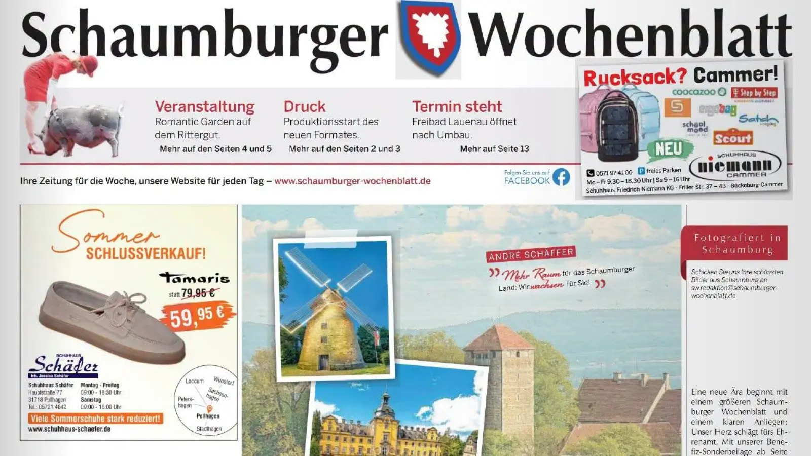 Die aktuellen E-Paper-Ausgaben finden Sie hier. (Foto: Schaumburger Wochenblatt)