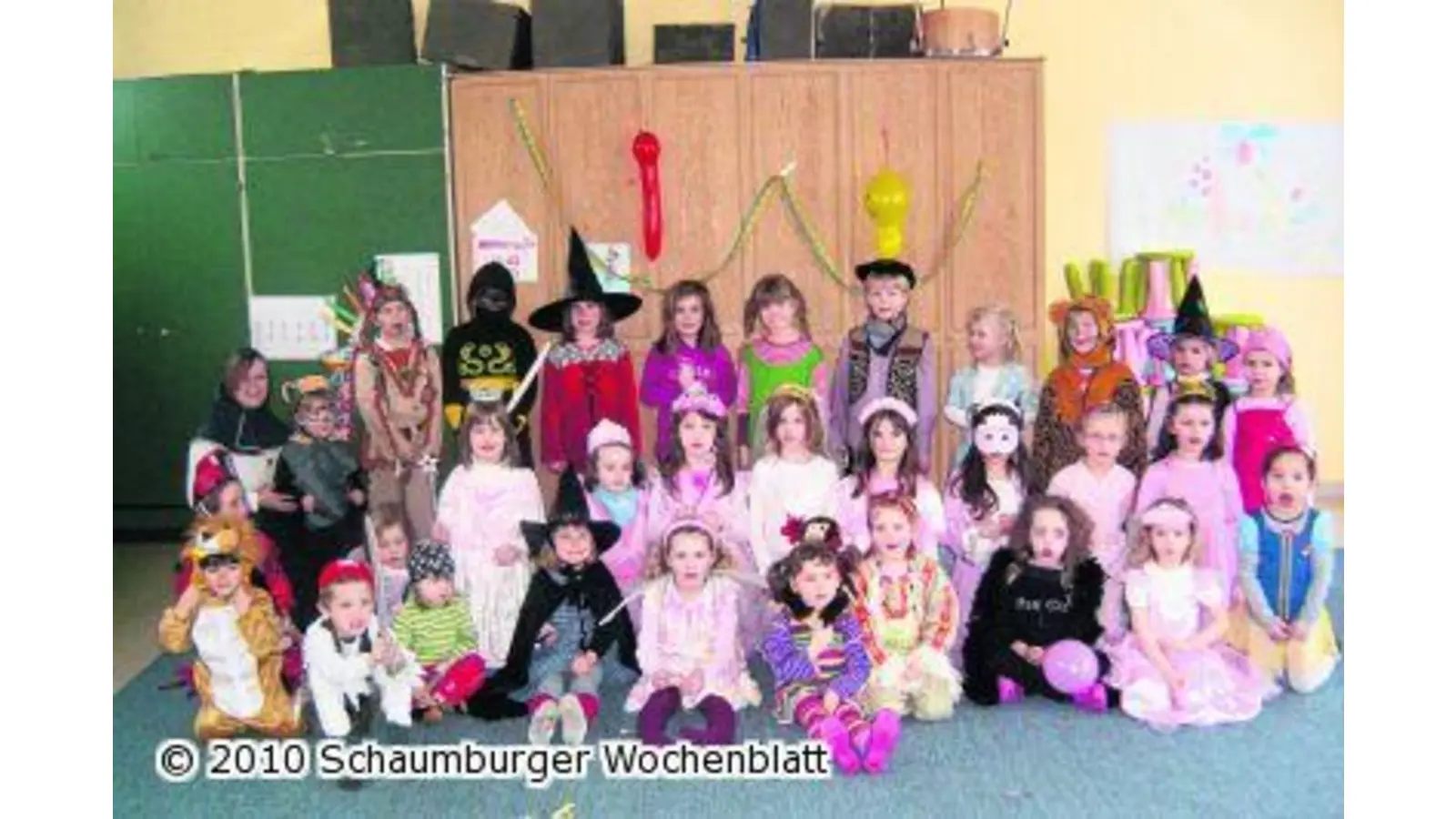 Singschulkinder feiern Fasching (Foto: hb)