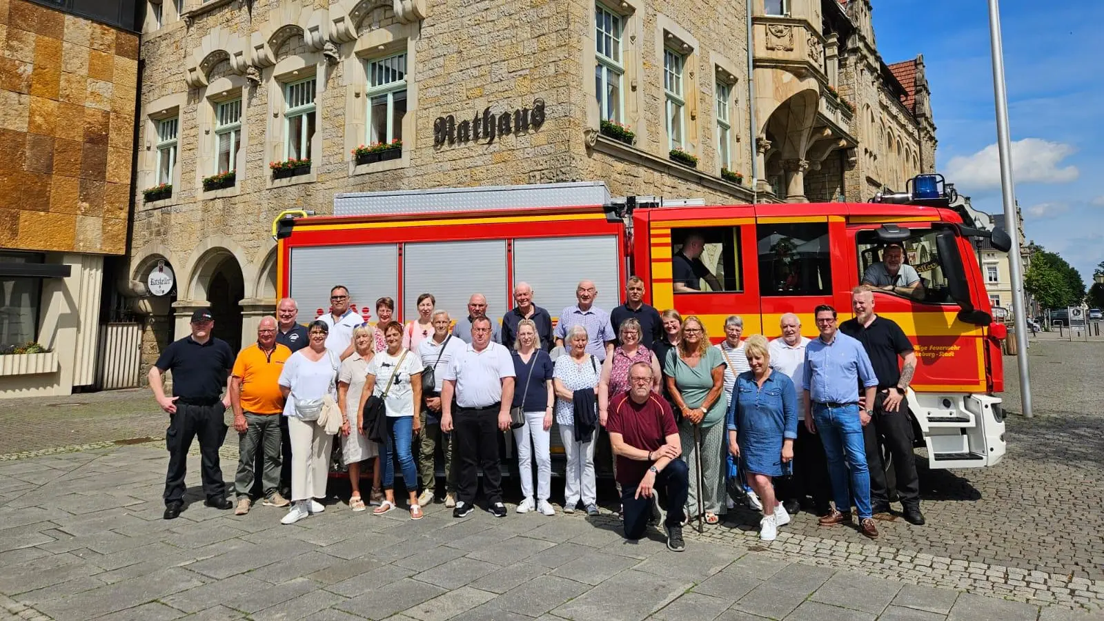 Die Partnerfeuerwehr aus Sable-sur-Sarthe war zu Besuch in Bückeburg. (Foto: privat)