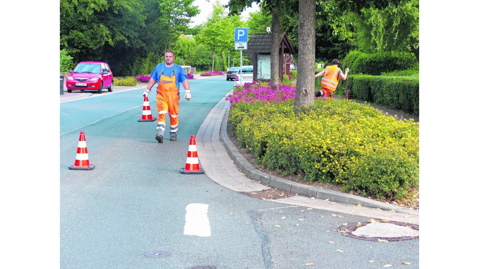 Lauenaus Grünpfleger leben gefährlich (Foto: al)