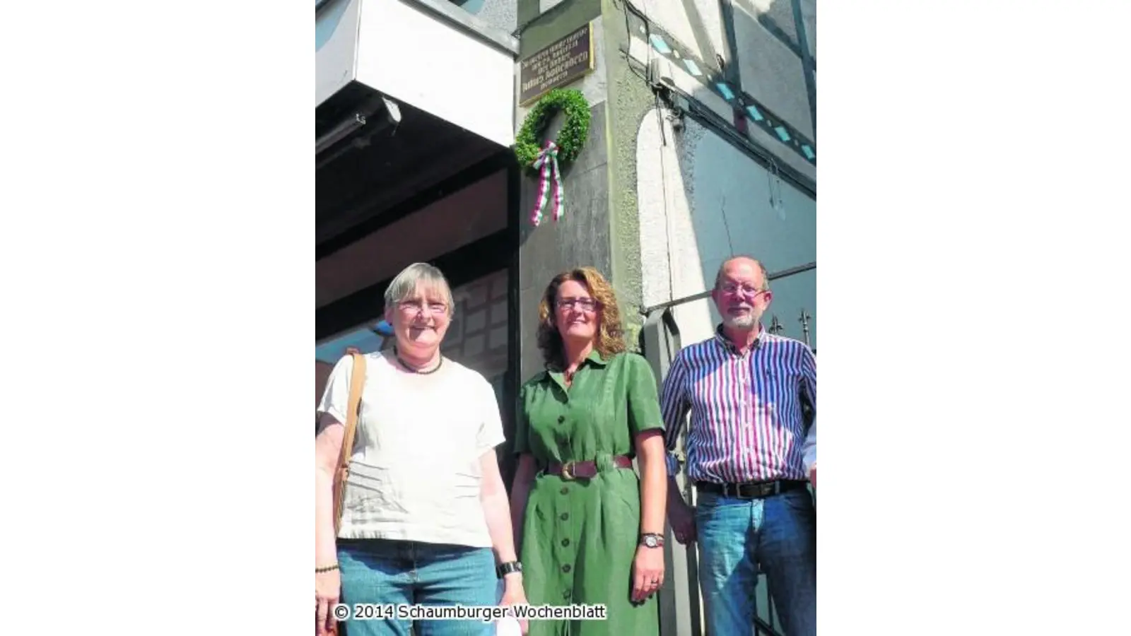 Ein Kranz für Julius Rodenberg (Foto: al)